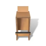 seduta in cartone ecologico