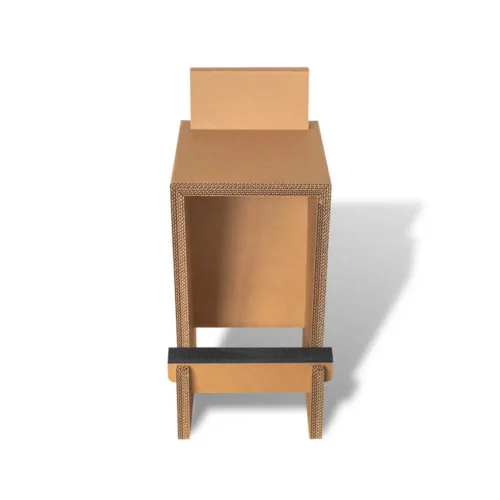 seduta in cartone ecologico