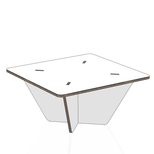 tavolino quadrato per home staging