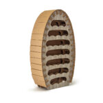 espositore in cartone per bottiglie di vino