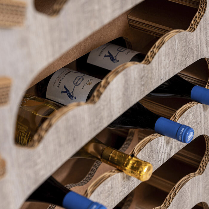 porta bottiglie in cartone - Tos