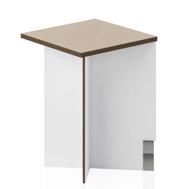 base angolare in cartone per home staging