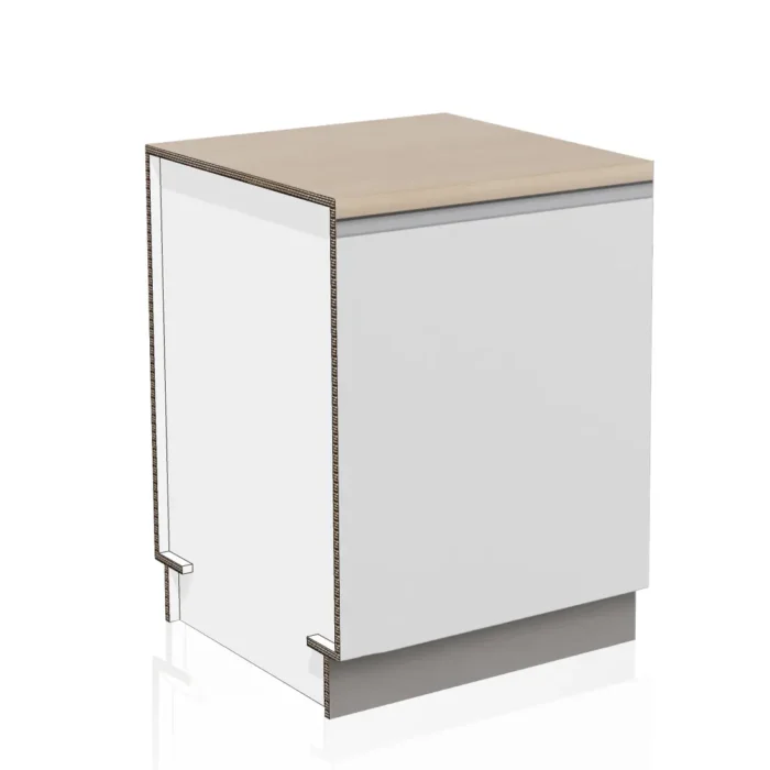 base cartone cucina home staging