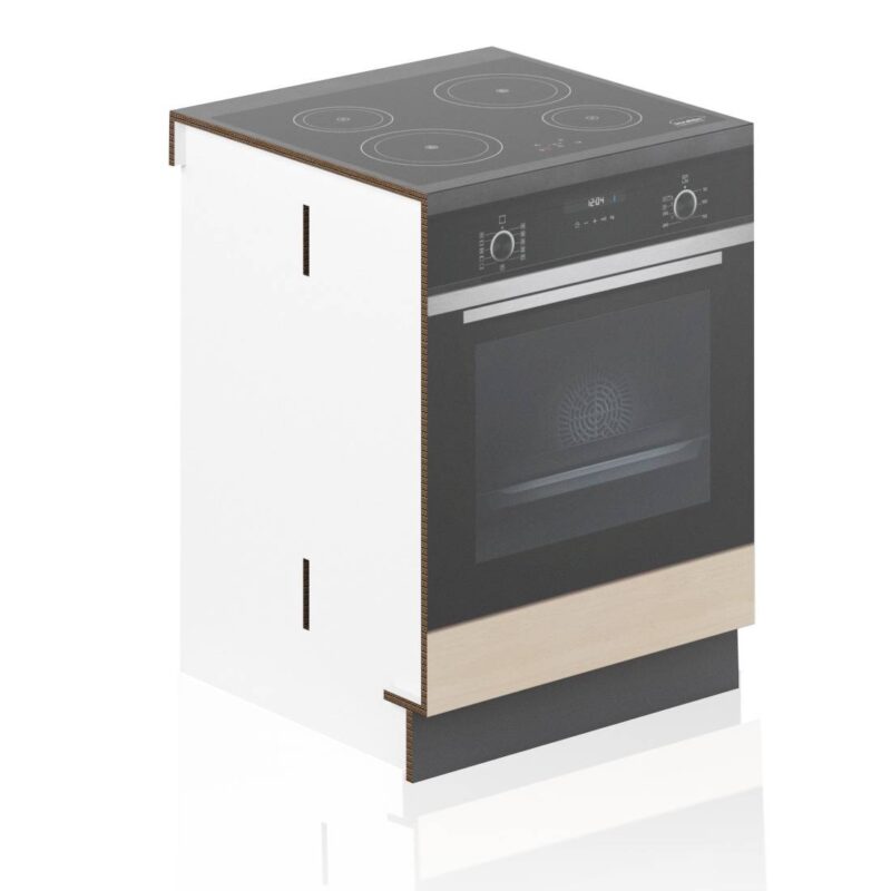 Cardboard oven base and stove