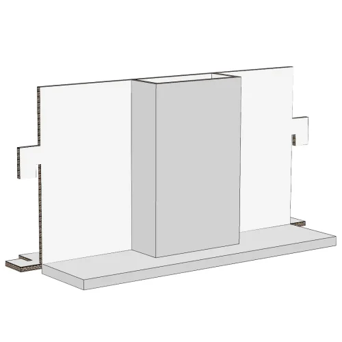 cappa agganciabile in cartone per cucina