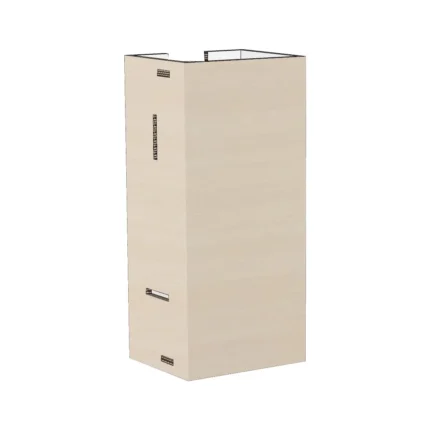 Wandschrank aus Pappe für Vorführküche