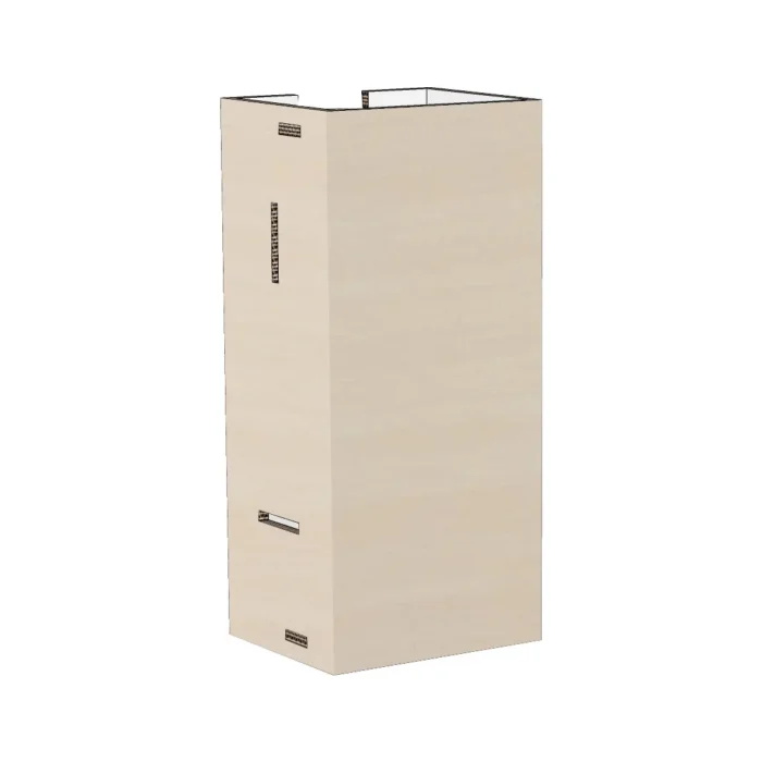 Unité murale en carton pour cuisine de démonstration Unité murale en carton pour cuisine de démonstration