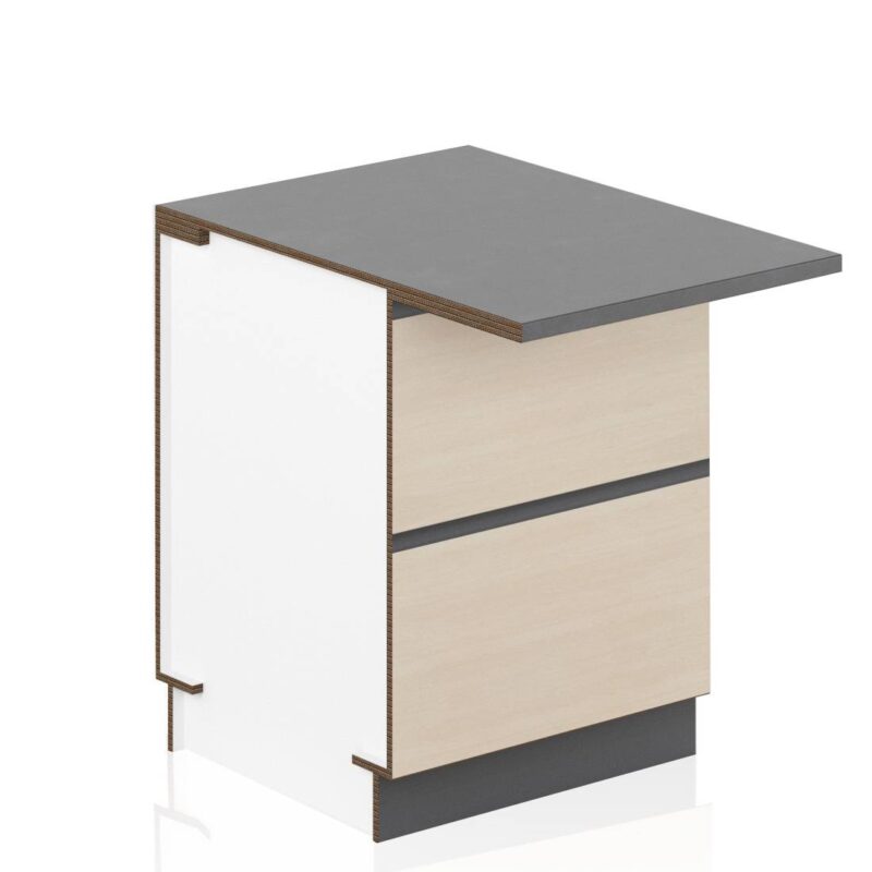 Cardboard snack top base