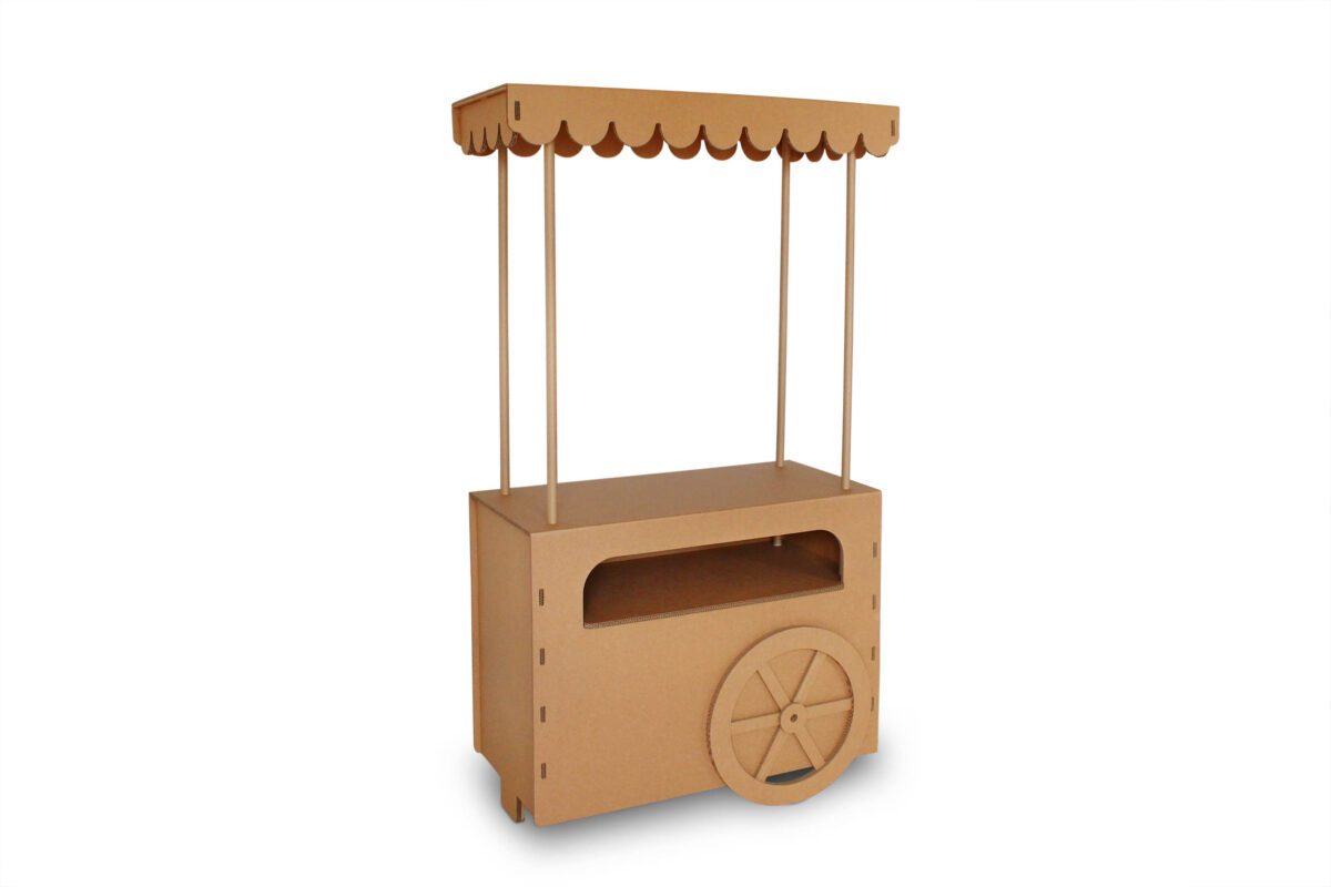 Cardboard cart display 'Lepere' -NaturDesign