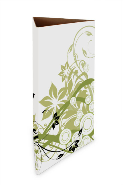 Totem in cartone triangolare 'Monte Rosa'