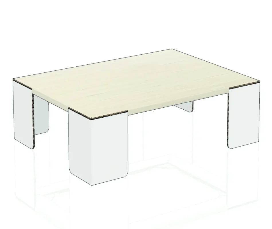 tavolino soggiorno in cartone