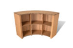curved cardboard counter