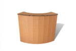 Bureau en carton incurvé