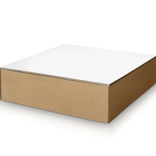 Display rettangolare basso in cartone per eventi 'Tosa XC'