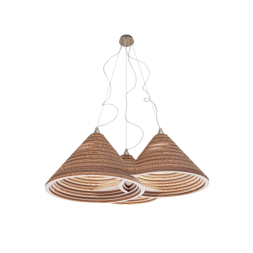 Lampada in cartone di design Cima Tre- Lampade