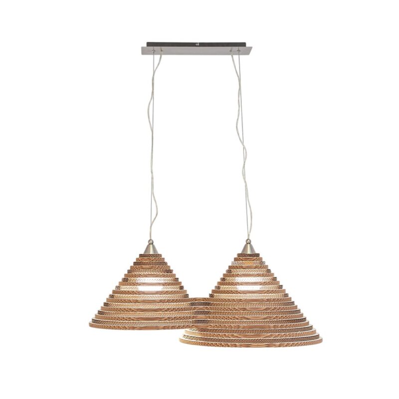 lampadario in cartone Cima Due- NaturDesign