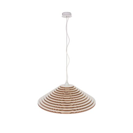eco-friendly cardboard pendant lamp -Saliente 60