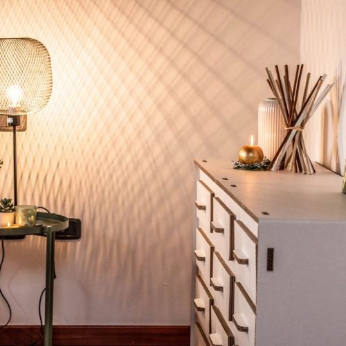 cassettiera in cartone home staging